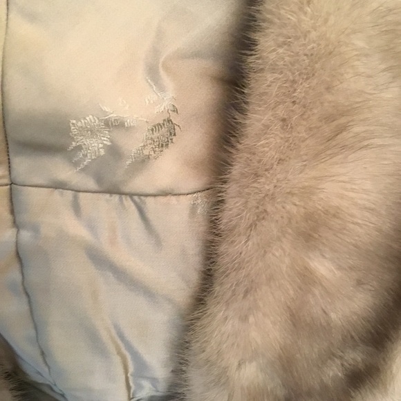 Natural Real Mink Stole Cape, beautiful, fully lined - Picture 3 of 3